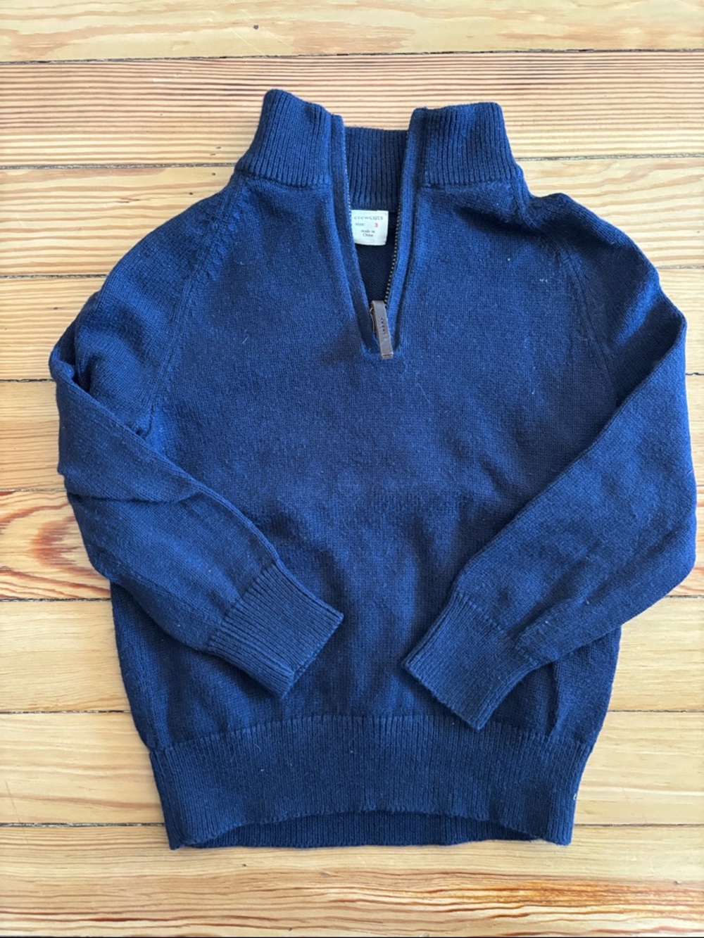 Crewcuts Navy Half-Zip Pullover Sweater